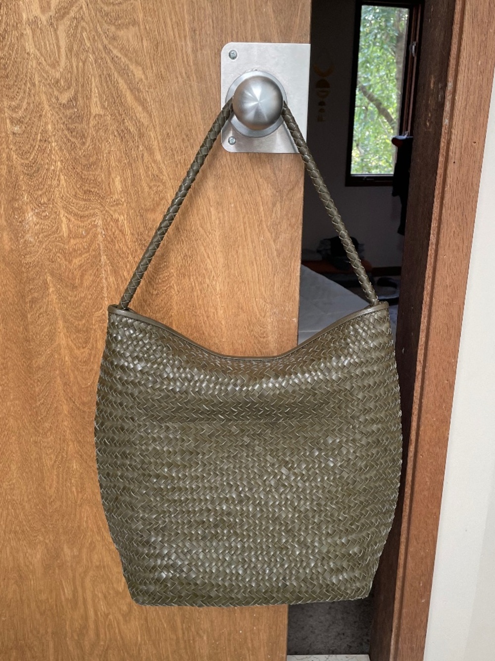 Madewell Signature Woven Bucket Bag in Faded Olive - Picture 6 of 8